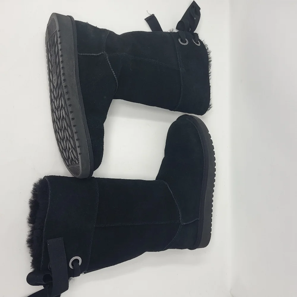 Koolaburra‎ by UGG Women Size 6 Black Suede Andrah Tall Boots
